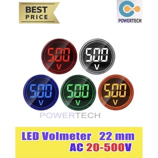 Volt meter  22mm LED Digital Display  แสดงค่าโวลท์
