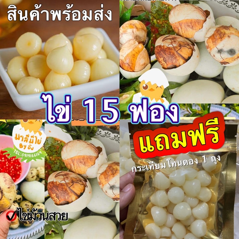 ไข่เวียดนาม,ไข่ตัว 15ฟอง ได้กระเทียมโทนดอง#ไข่ฮ้างฮัง#ไข่ดิบ#ไข่เวียดนามแท้100%