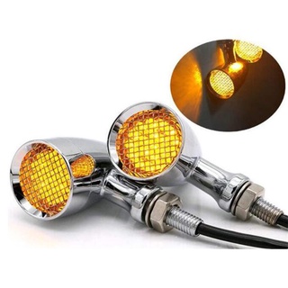 12V 10 Mm Screw Universal Motorcycle LED Turn Signal Light Indicators Blinkers Amber Bullet Random Color  Motorcycle Acc