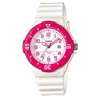 Casio Standard นาฬิกาข้อมือผู้หญิง สายเรซิ่น รุ่น LRW-200H-4BVDF
(White/Pink)