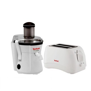 Tefal Wonderful Refreshment Set เครื่องสกัดน้ำผลไม้ 400 วัตต์ รุ่น ZE350 + Tefal เครื่องปิ้งขนมปัง 850 วัตต์ รุ่น TT1321