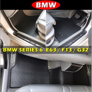 พรมรถยนต์ BMW SERIES 6 E63 , F13 , G32 ลายกระดุมเม็ดเล็กpvc เข้ารูป ตรงรุ่นรถ