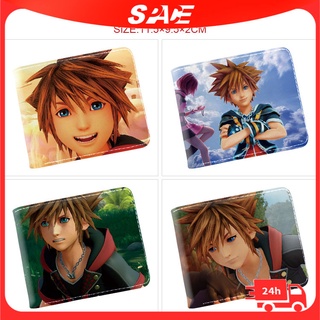 [พร้อมส่ง] กระเป๋าสตางค์ใบสั้น ลายการ์ตูนอนิเมะ Kingdom Hearts สําหรับผู้ชาย ผู้หญิง