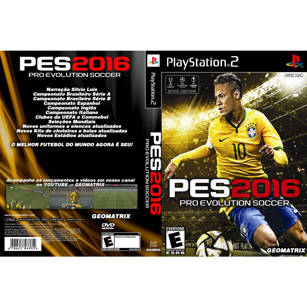 แผ่นเกมส์ PS2 Pes Pro Evolution Soccer 2016   คุณภาพ ส่งไว (DVD)