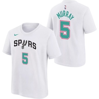 เสื้อยืด ลายบาสเก็ตบอล San Antonio Spurs Dejounte Murray No. 5 ซิตี้ 21/22