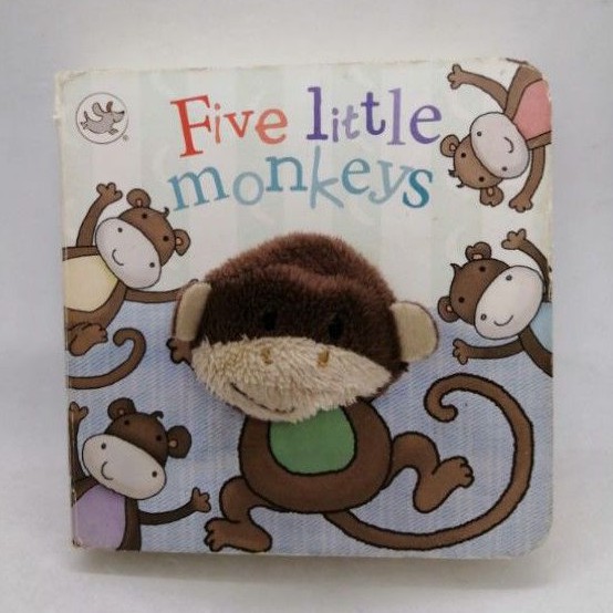 Five Little Monkeys. Finger Puppet Book.by Little Learners -71