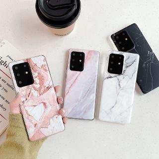 Samsung Galaxy S20 S21 Ultra S10 S9 S8 Plus S20 Ultra Marble Stone Case Matte Soft TPU Protective Cover Note 10 Pro