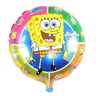 ลูกโป่งสป๊องบ๊อบ spongebob balloon ขนาด 18 นิ้ว