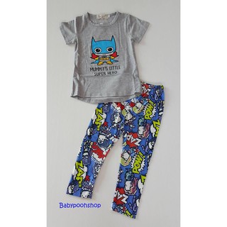 เซ็ท เสื้อ กางเกง ใส่เล่น mummy s little super hero