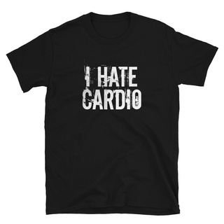 เสื้อยืด พิมพ์ลาย I Hate Cardio เหมาะกับใส่เข้ายิม แฟชั่นฤดูร้อน สไตล์คลาสสิก สําหรับผู้ชาย 2022 สินค้าขายดี