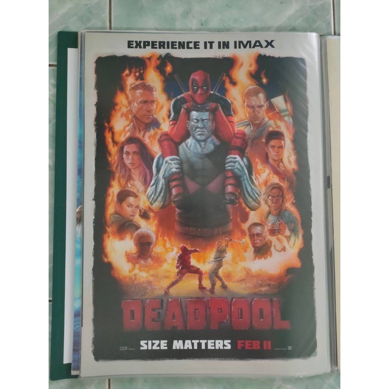 poster IMAX Deadpool ขนาด 30 X 40 cm (A3) ของแท้