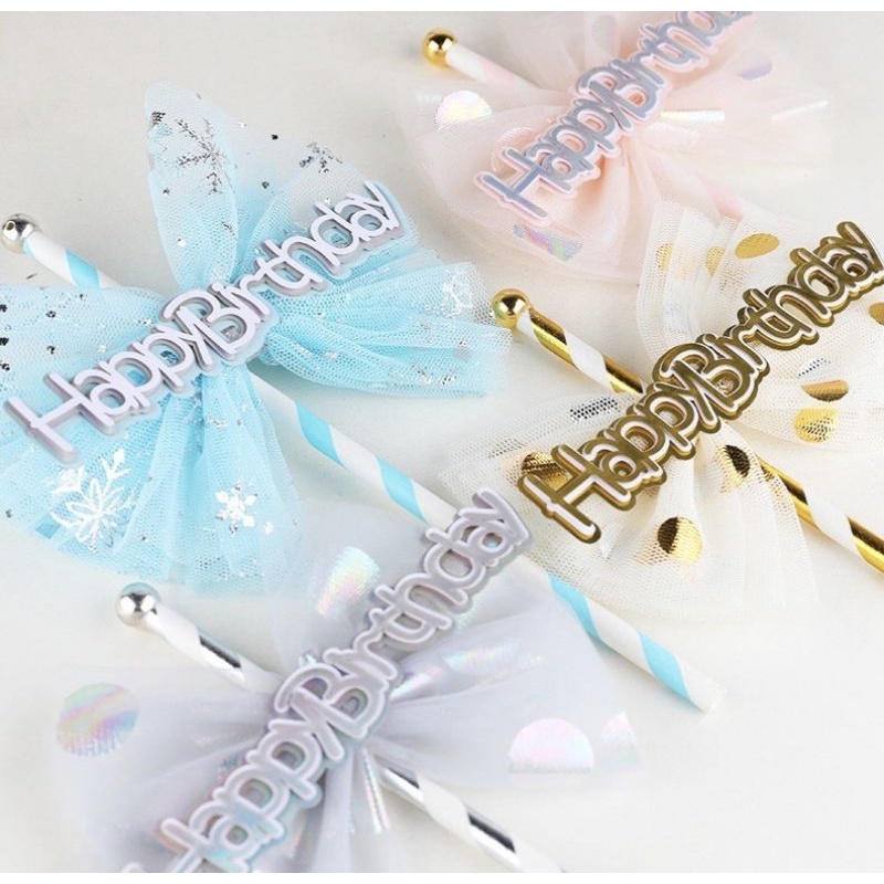 (พร้อมส่ง) ป้ายปัก HBD