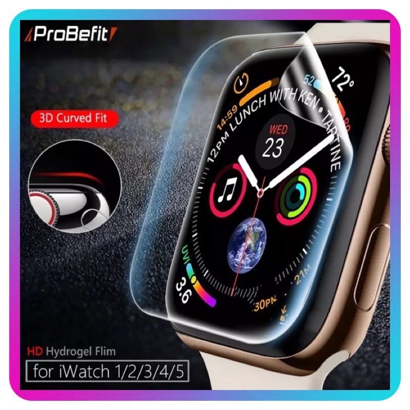 ฟิล์ม สําหรับ Appl.e Watch10/9/8/7/6 SE /5/4/3/2/1 38/40/41/42/44/46mm HD Screen Protector Thin film ป้องกันหน้าจอ