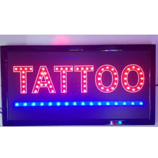 ป้ายไฟ LED  TATTOO แท็ททู