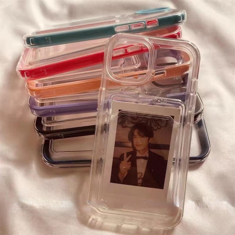 เคสโทรศัพท์มือถือ แบบใส พร้อมช่องใส่บัตร สําหรับ iPhone 15 14 13 Pro Max 12 Mini Se 2020 11 xs xr x 8 7 Pro Max Plus