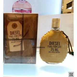 [ส่งฟรีไม่ใช้โค้ด] น้ำหอมแท้ DIESEL FUEL FOR LIFE EDT FOR MEN EAU DE TOILETTE POUR HOMME SPRAY 75 ML 125 ML กล่องซีล