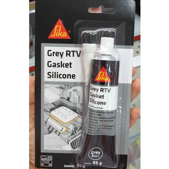 Sika Sikasil Gasget Silicone Grey RTV ซิก้า กาวซิลิโคนทา ปะเก็น สีเทา 95g