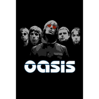 โปสเตอร์ Oasis Band โอเอซิส เลียม โนล Liam Noel Gallagher แกลลาเกอร์ Music Poster ตกแต่ง โปสเตอร์วินเทจ โปสเตอร์วงดนตรี