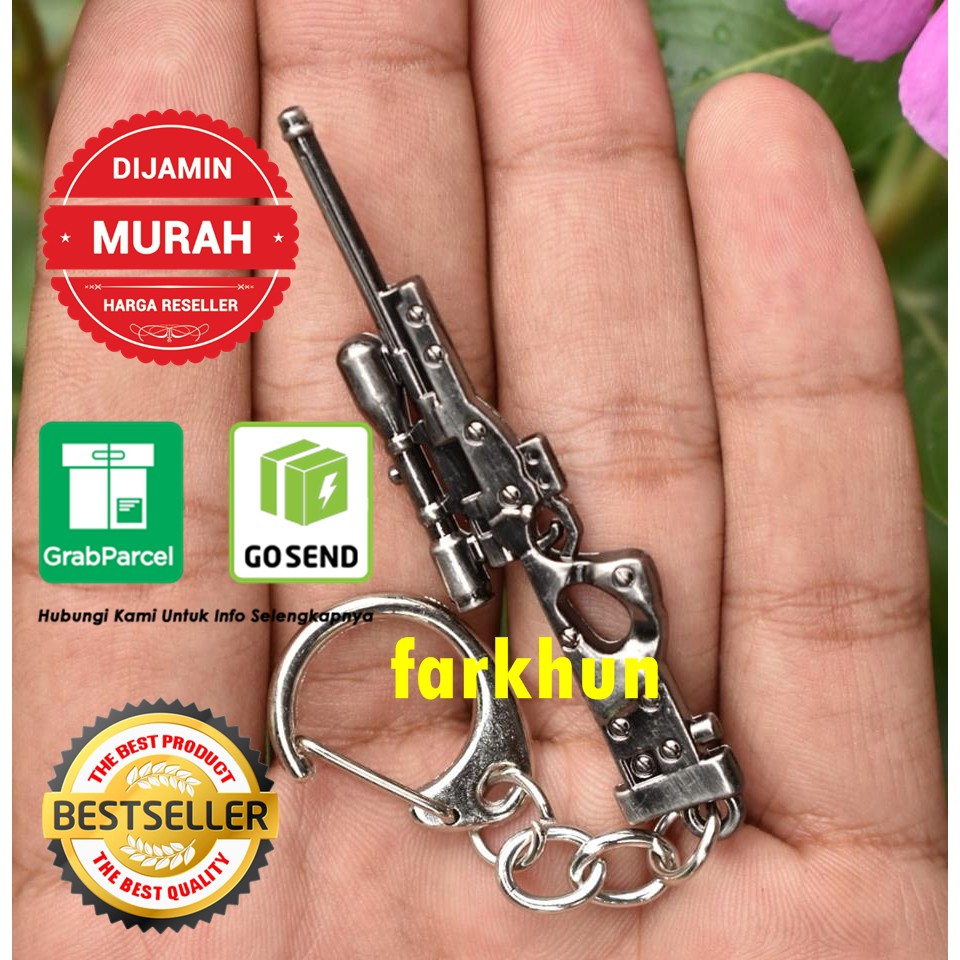 Gantunang Pubg PISTON AWM SNIPER พวงกุญแจเหล็กเต็ม
