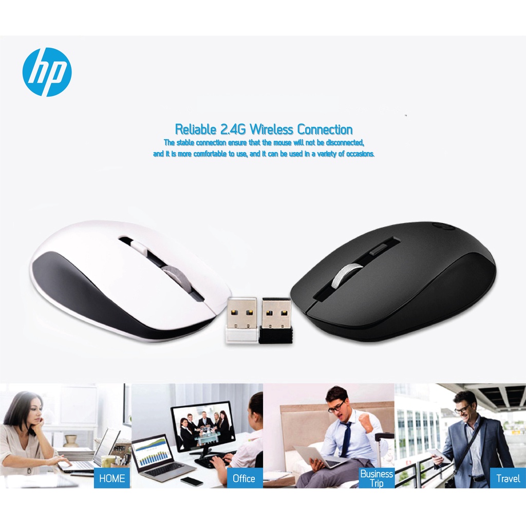 ของแท้ & พร้อมส่ง!!! เมาส์ไร้สาย ไร้เสียงคลิก HP (Hewlett-Packard) S1000 Silent Mouse USB Wireless Mouse 1600DPI USB รูปที่ 5