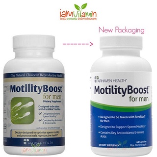 Motility Boost Motility สารอาหารจำเป็นต่อการเคลื่อนไหวของเชื้ออสุจิ แท้100% **ระวังของปลอม**