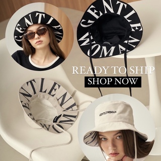 (PRE-ORDER)GW BUCKET HAT : BLACK/WHITE | GENTLEWOMAN