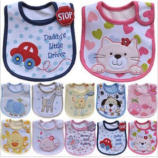 fujitoys.shop AW-001 ของใช้เด็กผ้ากันเปื้อนเด็ก cartes ผืนละ
