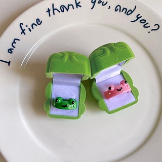 แหวนแฟชั่น รูปกบน่ารัก สไตล์เกาหลี สําหรับคู่รัก