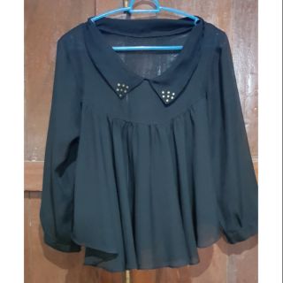 เสื้อชีฟอง ระบายต่ออก