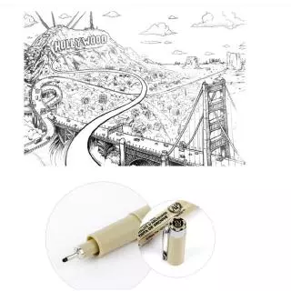 (พร้อมส่ง) ปากกามาร์กเกอร์ Sakura Pigma Micron 12 ขนาด สําหรับวาดภาพ