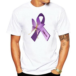 เสื้อยืดลําลอง คอกลม พิมพ์ลาย Fibro Fibromyalgia Awareness คุณภาพสูง แฟชั่นสําหรับผู้ชายS-5XL