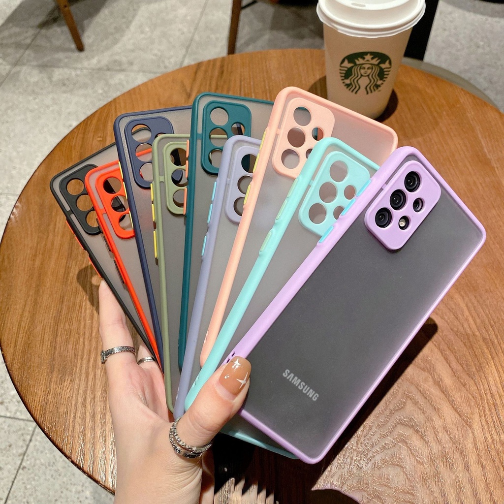 Samsung Galaxy A55 A35 A06 A16 A04s A04 A03 A03s A53 A73 A33 A13 A23 Core เคสแข็ง อะคริลิค ผิวด้าน ป้องกันเลนส์กล้อง