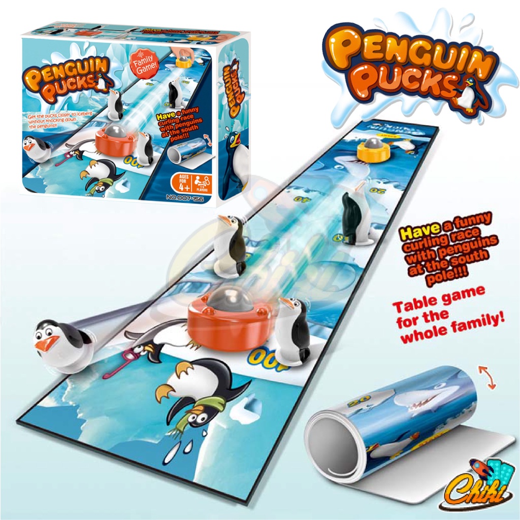 เกมโบว์ลิ่งน้ำแข็ง เเพนกวิน PENGUIN PUCKS ของเล่นสำหรับครอบครัว