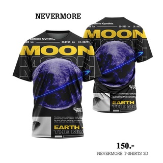 NEVERMORE T-SHIRT 3D  ใส่ได้ทั้งชายและหญิง