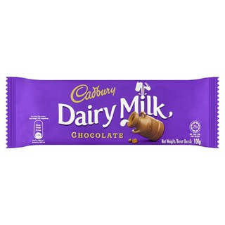 ✨นาทีทอง✨ แคดเบอรี แดรี มิลค์ ช็อกโกแลตนม 100กรัม Cadbury Dairy Milk Chocolate 100g