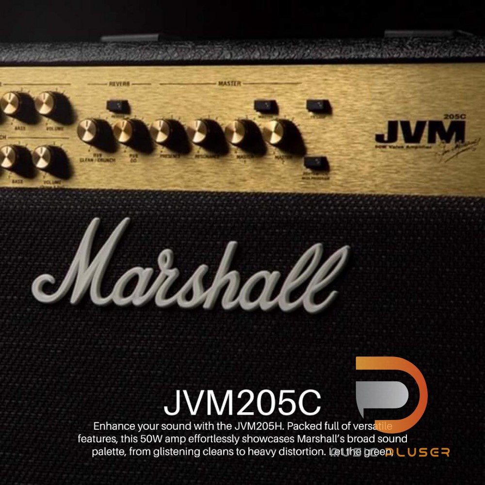 Marshall JVM205C แอมป์กีต้าร์คอมโบ 50 วัตต์ 2-Channel พร้อมรีเวิร์บในตัว