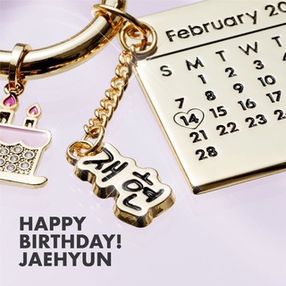 ARTIST BIRTHDAY KEYRING : #JAEHYUN💚 แจฮยอน #NCT   สี  pinkgold