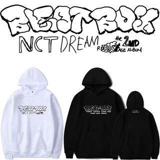 เสื้อกันหนาว มีฮู้ด ทรงหลวม ลายอัลบั้ม NCT DREAM Beatbox