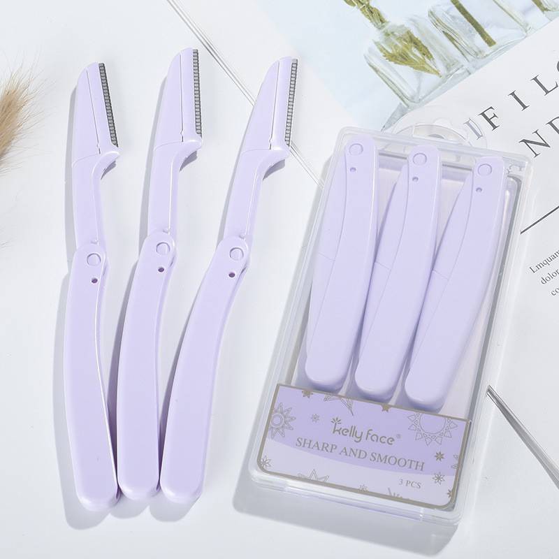G035 เครื่องมือตกแต่งคิ้ว มีดกันคิ้ว ชุดกันคิ้วใบมีดคมขูดเบาๆบริเวณที่ต้องการ คิ้วสวย