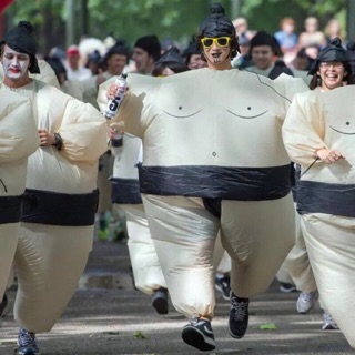 sumo costume ชุดซูโม่ เป่าลม inflatable sumo suit cosplay ชุดแฟนซี งานเลี้ยง ปาร์ตี้ งานกีฬา