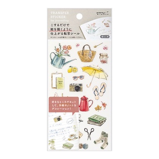 MIDORI Transfer Sticker 2583 Living Tools for Living(D82583006)/ สติ๊กเกอร์ Transfer ลายข้าวของเครื่องใช้ในชีวิตประจำวัน