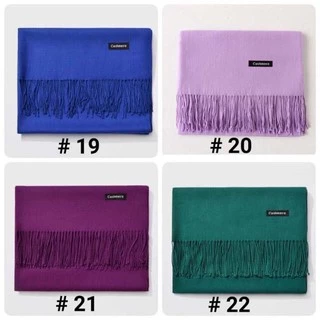 พร้อมส่ง!🔥🔥ผ้าพันคอ แคชเมียร์ ผ้าคลุมไหล่ของผู้หญิง 255g ขนาด200x70cm 🔥🔥