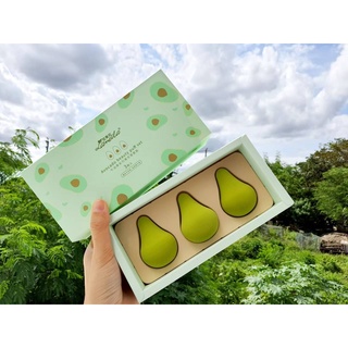 พัฟ Avocado  Beauty  puff  set