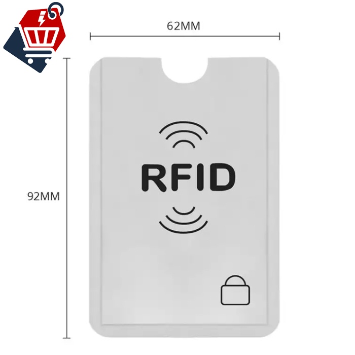 ของแท้ ซองใส่บัตร RFID ป้องกันการโจรกรรมข้อมูล, บัตรเครดิต RFID card blocking กระเป๋าใส่บัตรเครดิต RFID Block โลโก้ดำ