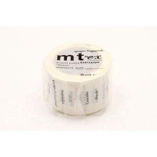 mt masking tape "thank you" in the world (MTEX1P57) / เทปตกแต่งวาชิ ลาย "thank you" in the world ประเทศญี่ปุ่น