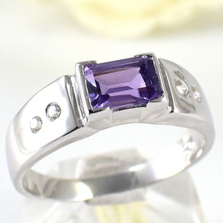 แหวนเงินแท้ พลอยแอเมทิสต์ อเมทิส Amethyst Gem แหวนเงินพลอยแท้ แหวนพลอยแท้ แหวนพลอยสีม่วง แหวนเสริมมงคล แหวนเสริมดวง