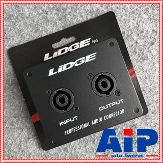 1อัน LIDGE YM-349 เพลทเหล็ก2speakon 8 x9.5cm. เพลทเหล็ก2รู แท็ปลำโพง YM349 YM 349 แท็ปลำโพงเหล็ก2สเปคคอน เพลทเหล็กSPE...