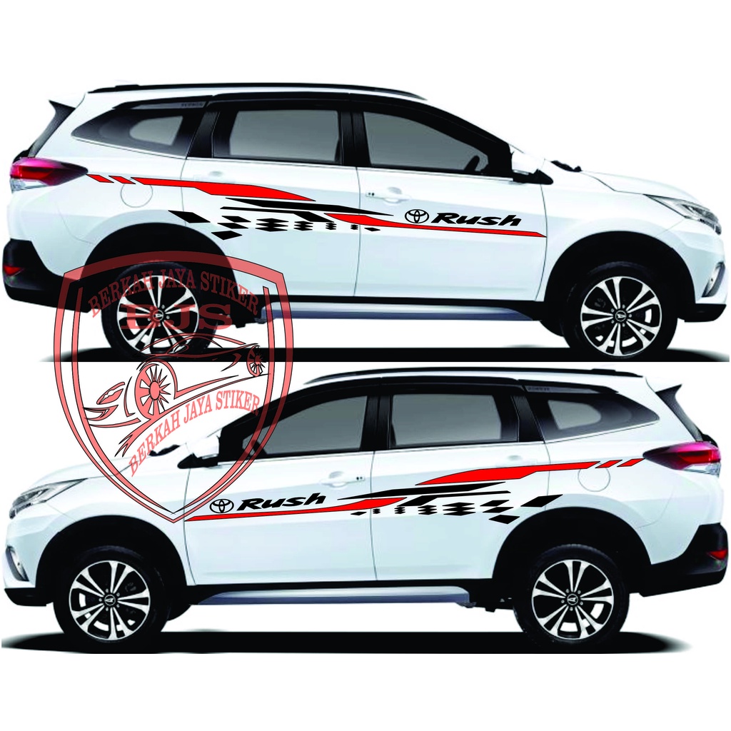 ใหม่สติ๊กเกอร์ FORTUNER สติกเกอร์รถตัดสติ๊กเกอร์ MPV FORTUNER PAJERO TERIOS RUSH UNIVERSAL