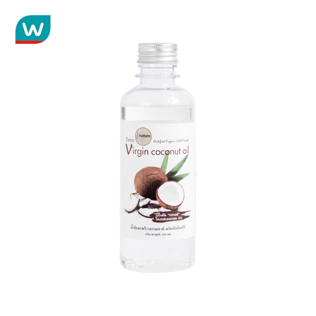 I-nature I-Nature ไอ-เนเจอร์ น้ำมันมะพร้าวธรรมชาติสกัดเย็น 100 (250 มล.)