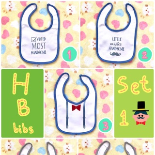 (พร้อมส่ง)ผ้ากันเปื้อนเด็ก bibs นำเข้าพร้อมส่ง